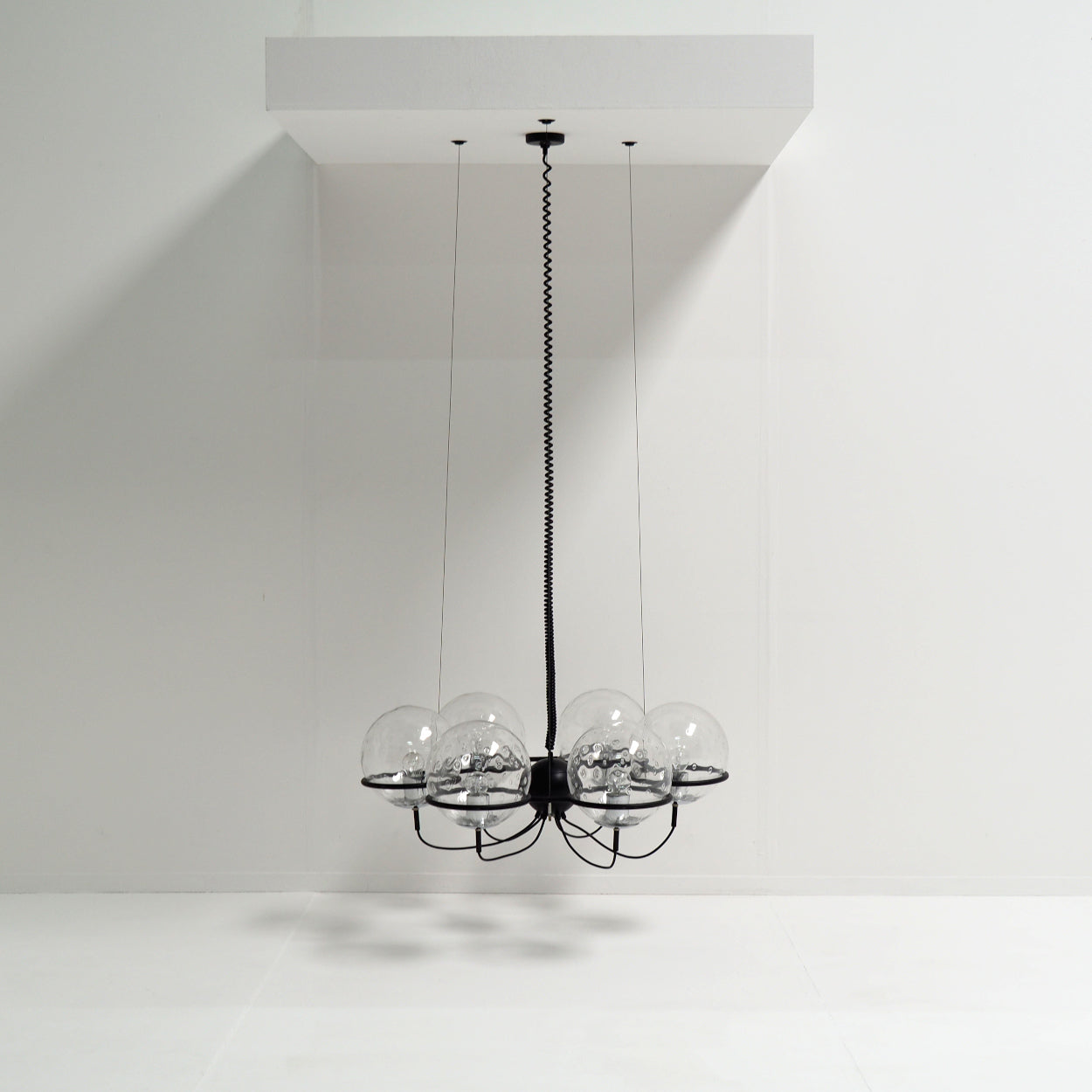 RAAK_“Saturnus”_Glass_Sphere_Chandelier,_Netherlands_1960s