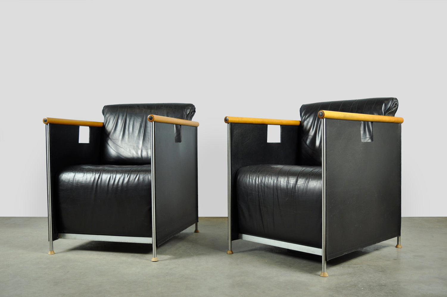Vintage_easy_chairs_“the_box”_by_Mazairac_&_Boonzaaijer_for_CASTELIJN,_1980s
