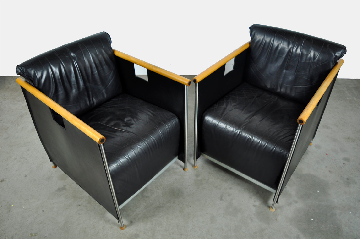 Vintage_easy_chairs_“the_box”_by_Mazairac_&_Boonzaaijer_for_CASTELIJN,_1980s