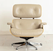 Charles_&_Ray_Eames_EA670_Lounge_Chair_for_Vitra_in_Cream_Leather_and_Chestnut_Plywood