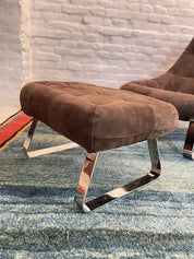 Set_of_Earth_Chair_and_Ottoman_by_Percival_Lafer,_1970s