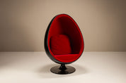 Eero_Aarnio_Egg_Pod_Chair_in_Black_and_Red,_1960s