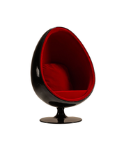 Eero_Aarnio_Egg_Pod_Chair_in_Black_and_Red,_1960s