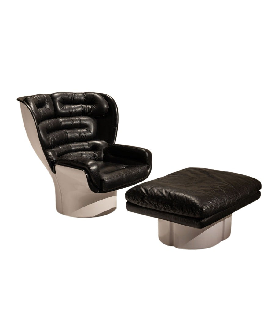 Set_of_Elda_Chair_and_Ottoman_by_Joe_Colombo_for_Comfort,_1960s_Design,_Italy