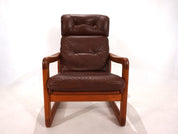 EMC_teak_leather_armchair,_1960