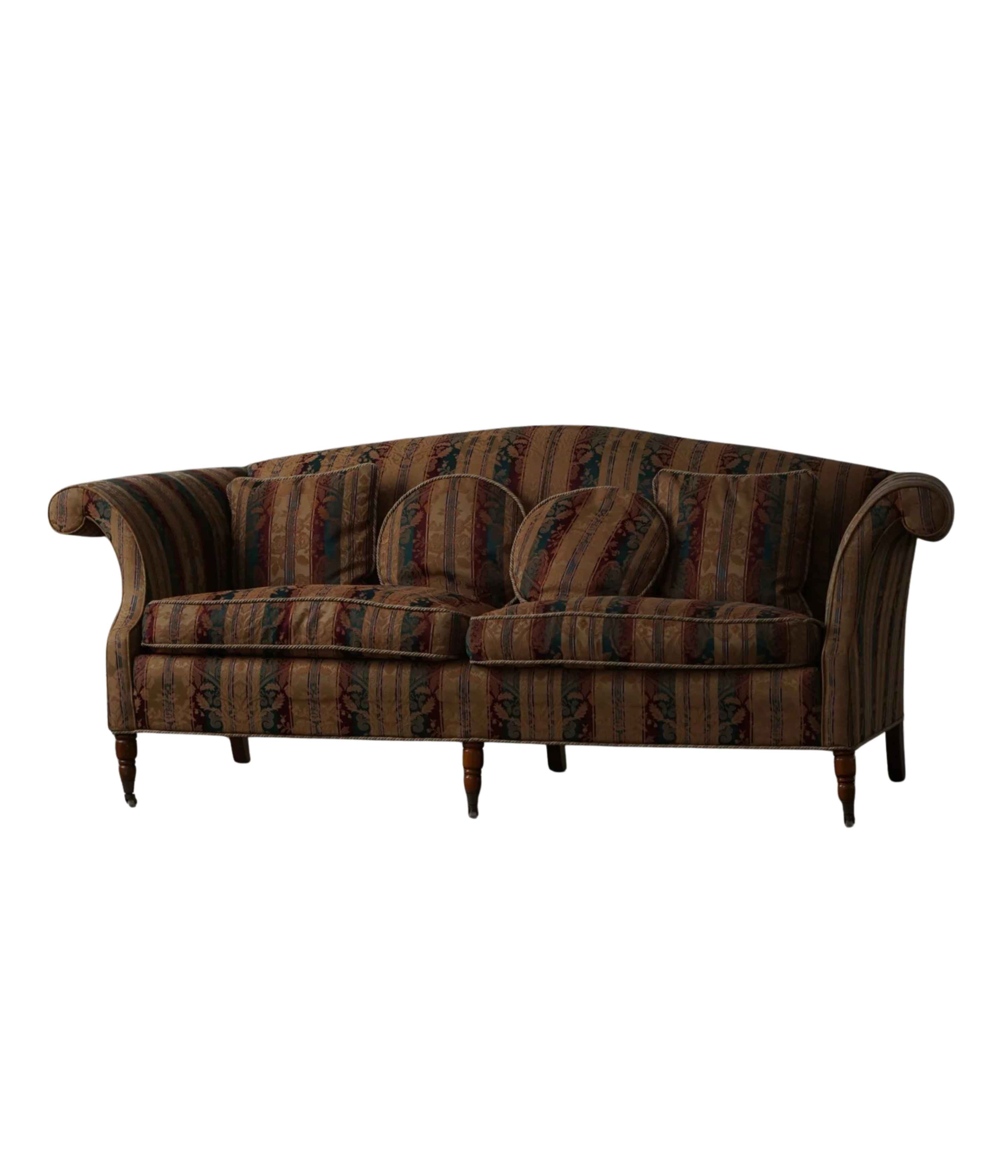 Empire_Style_Sofa_with_Cushions_and_Castors