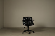 Ennio_Fazioli_Parioli_Double-Back_Executive_Office_Chair_for_MIM_Roma_in_Black_Leather,_Italy