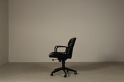 Ennio_Fazioli_Parioli_Double-Back_Executive_Office_Chair_for_MIM_Roma_in_Black_Leather,_Italy