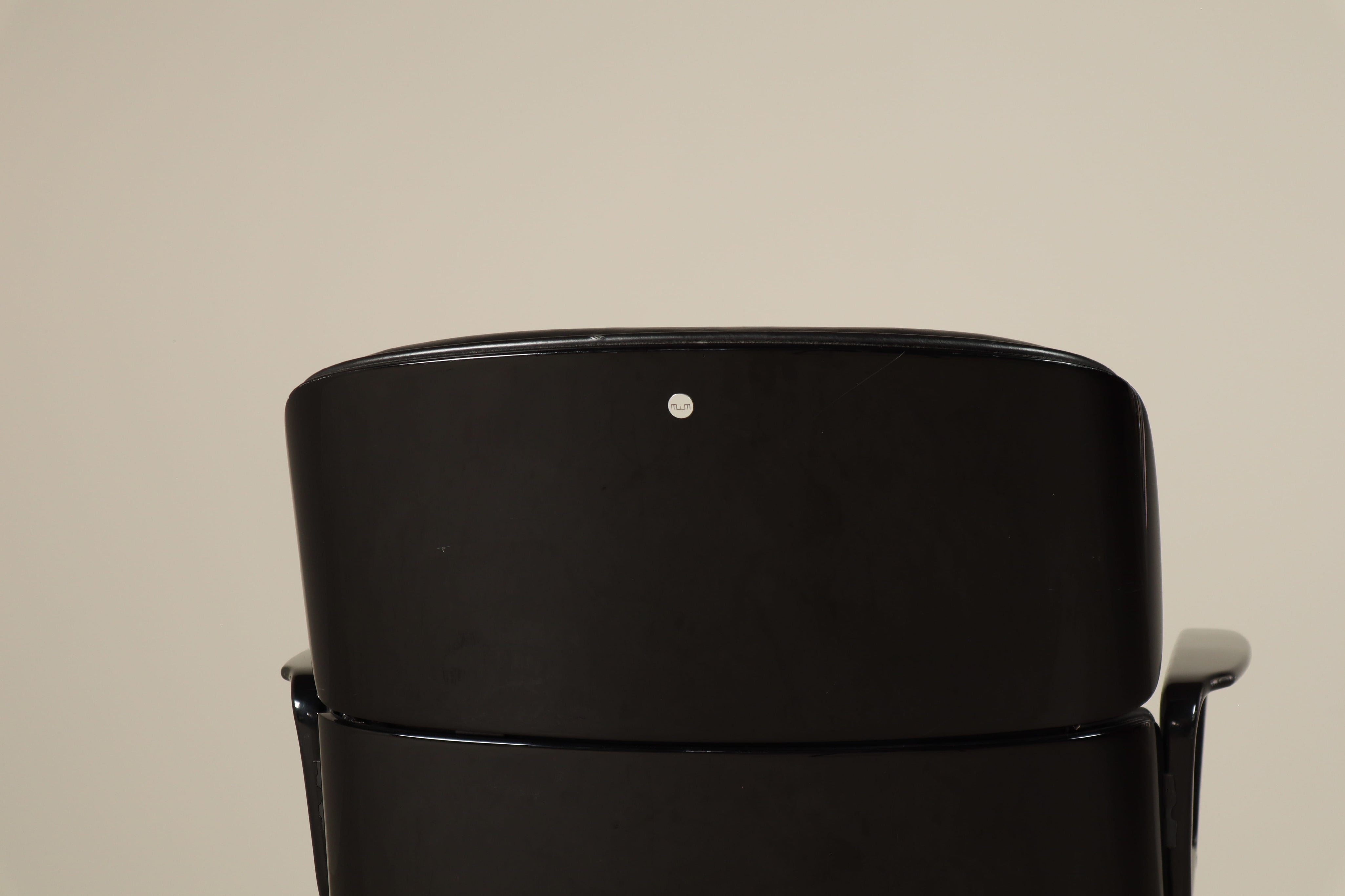 Ennio_Fazioli_Parioli_Double-Back_Executive_Office_Chair_for_MIM_Roma_in_Black_Leather,_Italy