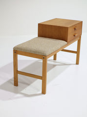 Entrance_bench_chest_of_drawers_Swedish_vintage_oak