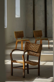 Erich_Dieckmann_Beech_and_Paper_Cord_Armchair,_German_Bauhaus,_1940s