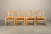 Set_of_4_J151_Dining_Chairs_by_Erik_Ole_Jørgensen_for_FDB_Møbler,_Beechwood_and_Papercord,_Denmark,_1970s