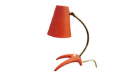 Desk_Lamp_by_Erik_Wärnå_for_EWÅ_Armaturfabrik,_Orange_Red_Swedish_Mid_Century_Modern,_1950s