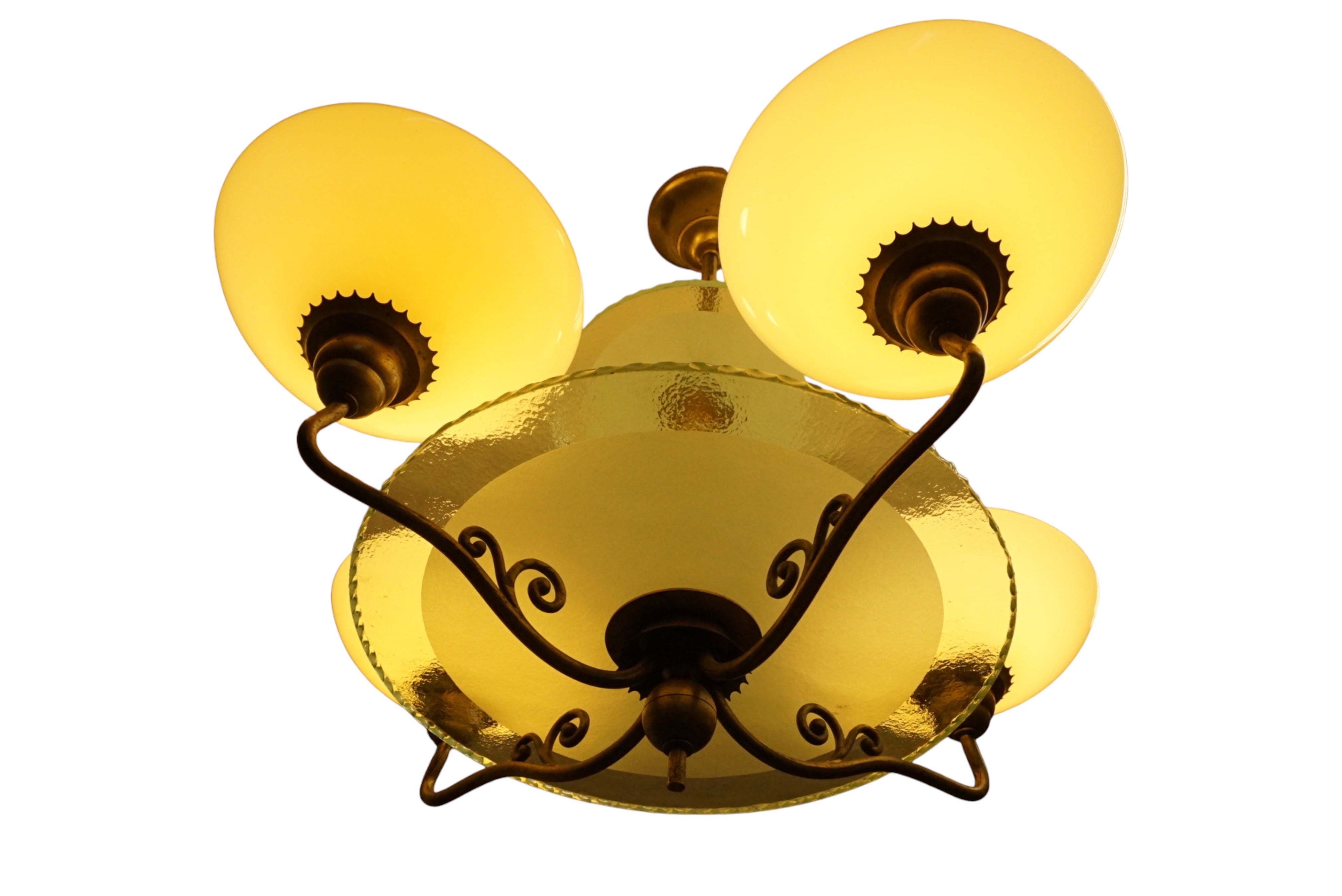 Exceptionell_Swedish_Grace__Art_Deco_Chandelier_designed_by_Harald_Notini_für_Böhlmarks_1920s