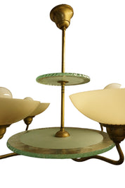 Exceptionell_Swedish_Grace__Art_Deco_Chandelier_designed_by_Harald_Notini_für_Böhlmarks_1920s