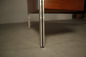 Selene_Executive_Desk_by_ORA_Acciaio,_Wood_Veneer_and_Metal,_Italy,_1970s