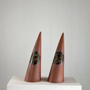 Set_of_2_Sculptural_Terracotta_Cones_with_Spherical_Detail_by_Scapin,_Italy