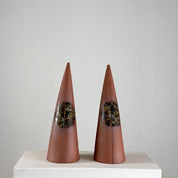 Set_of_2_Sculptural_Terracotta_Cones_with_Spherical_Detail_by_Scapin,_Italy