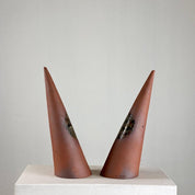 Set_of_2_Sculptural_Terracotta_Cones_with_Spherical_Detail_by_Scapin,_Italy