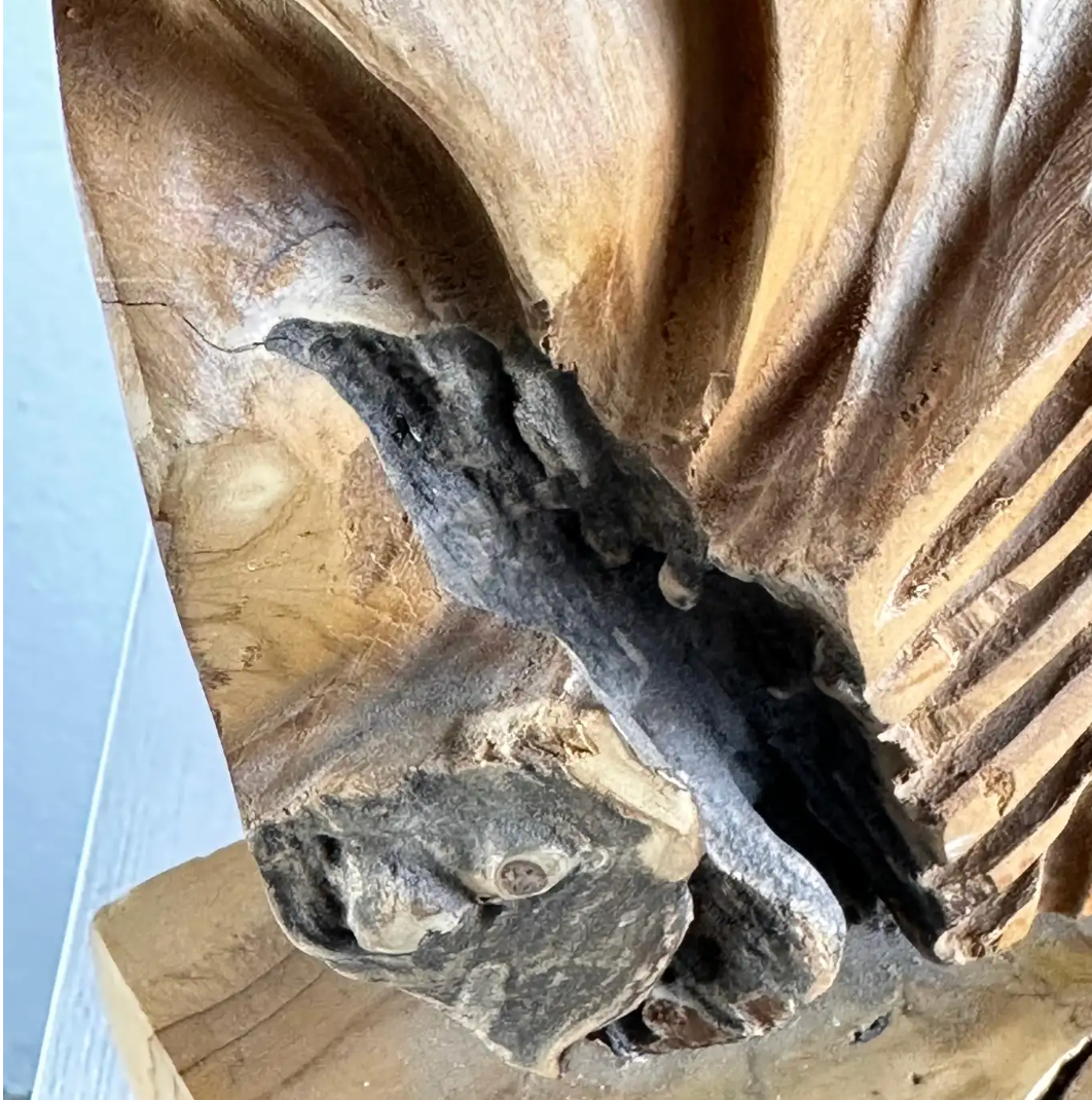 Abstract_Botanical_Sculpture_in_Natural_Ash_Wood,_Italy,_1960s