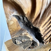 Abstract_Botanical_Sculpture_in_Natural_Ash_Wood,_Italy,_1960s