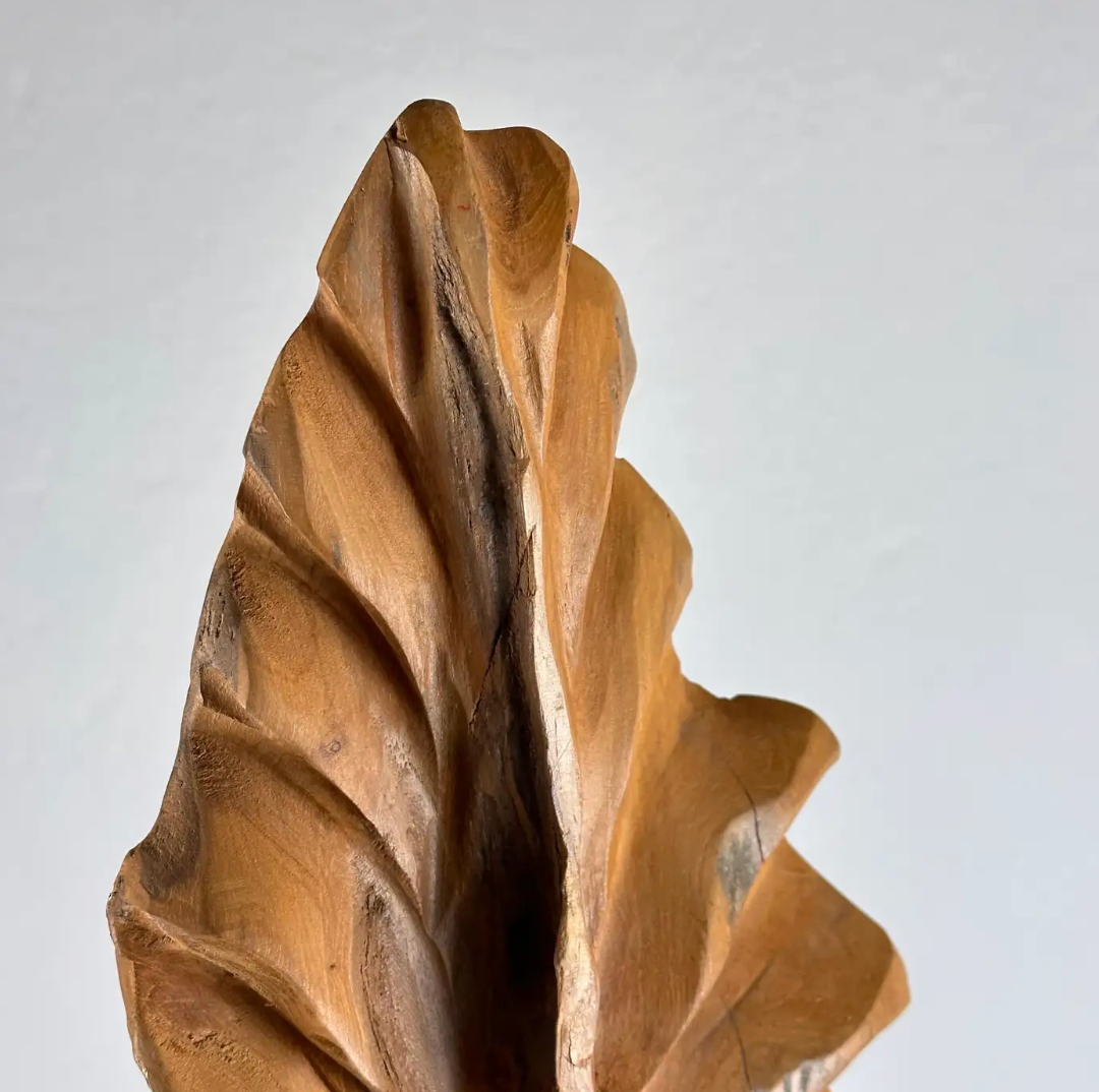 Abstract_Botanical_Sculpture_in_Natural_Ash_Wood,_Italy,_1960s