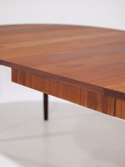 Extendable_Round_Teak_Dining_Table,_1960s,_Denmark