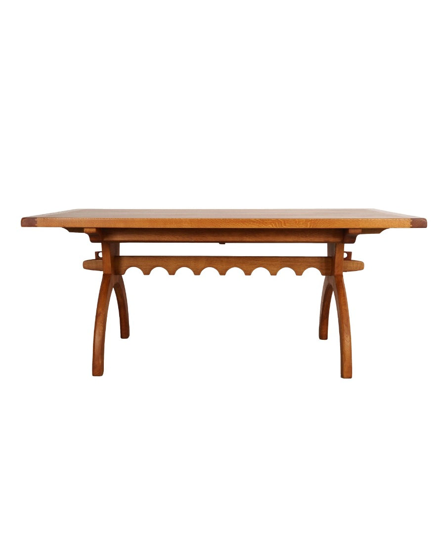 Extendable_Table,_Henning_Kjærnulf,_Solid_Oak,_1960s,_Denmark