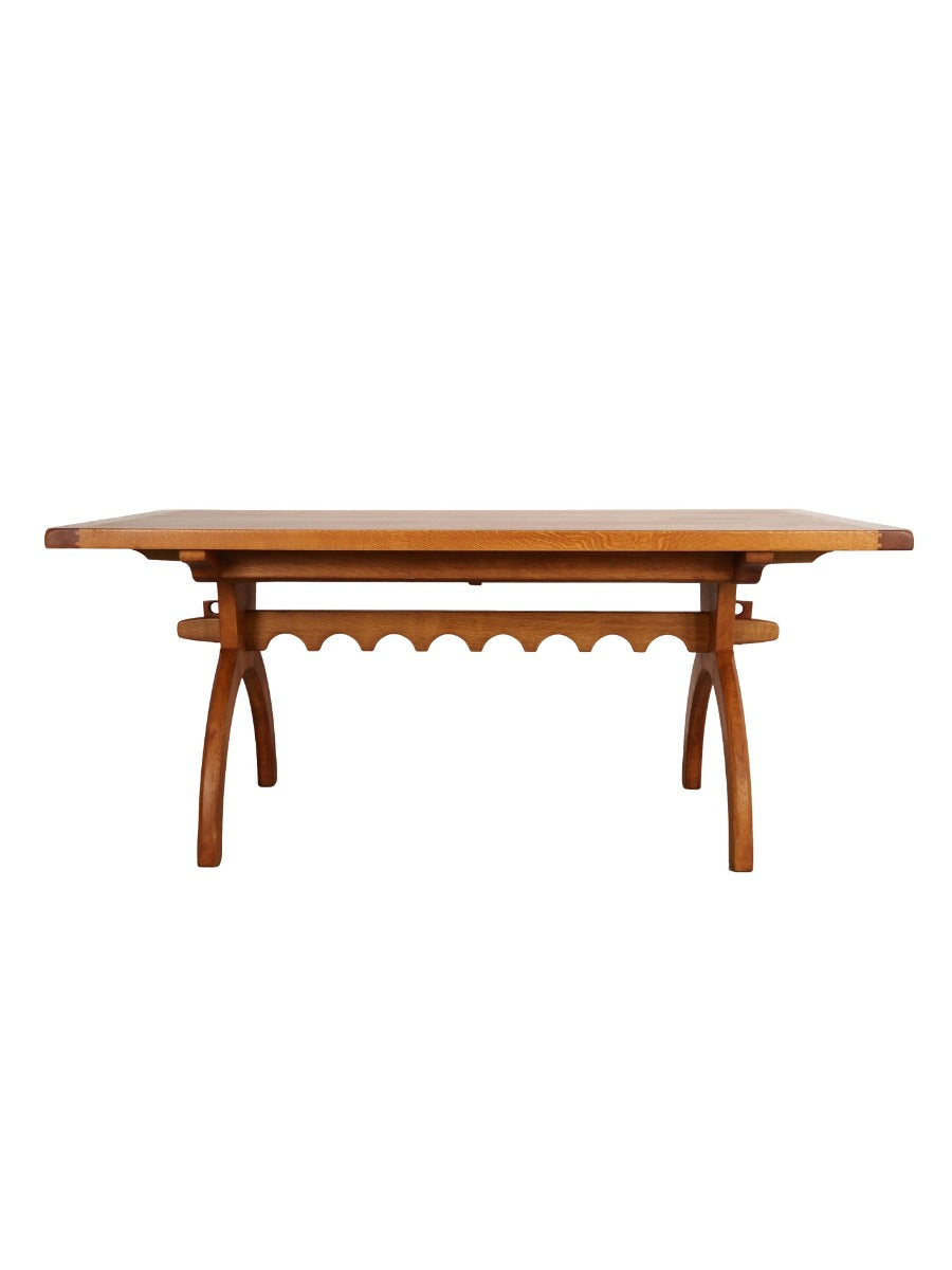 Extendable_Table,_Henning_Kjærnulf,_Solid_Oak,_1960s,_Denmark