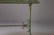 Wrought_Iron_Side_Table_with_Yellow_Glass_Top,_Finland_Early_20th_Century