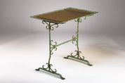 Wrought_Iron_Side_Table_with_Yellow_Glass_Top,_Finland_Early_20th_Century