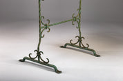 Wrought_Iron_Side_Table_with_Yellow_Glass_Top,_Finland_Early_20th_Century