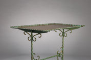 Wrought_Iron_Side_Table_with_Yellow_Glass_Top,_Finland_Early_20th_Century