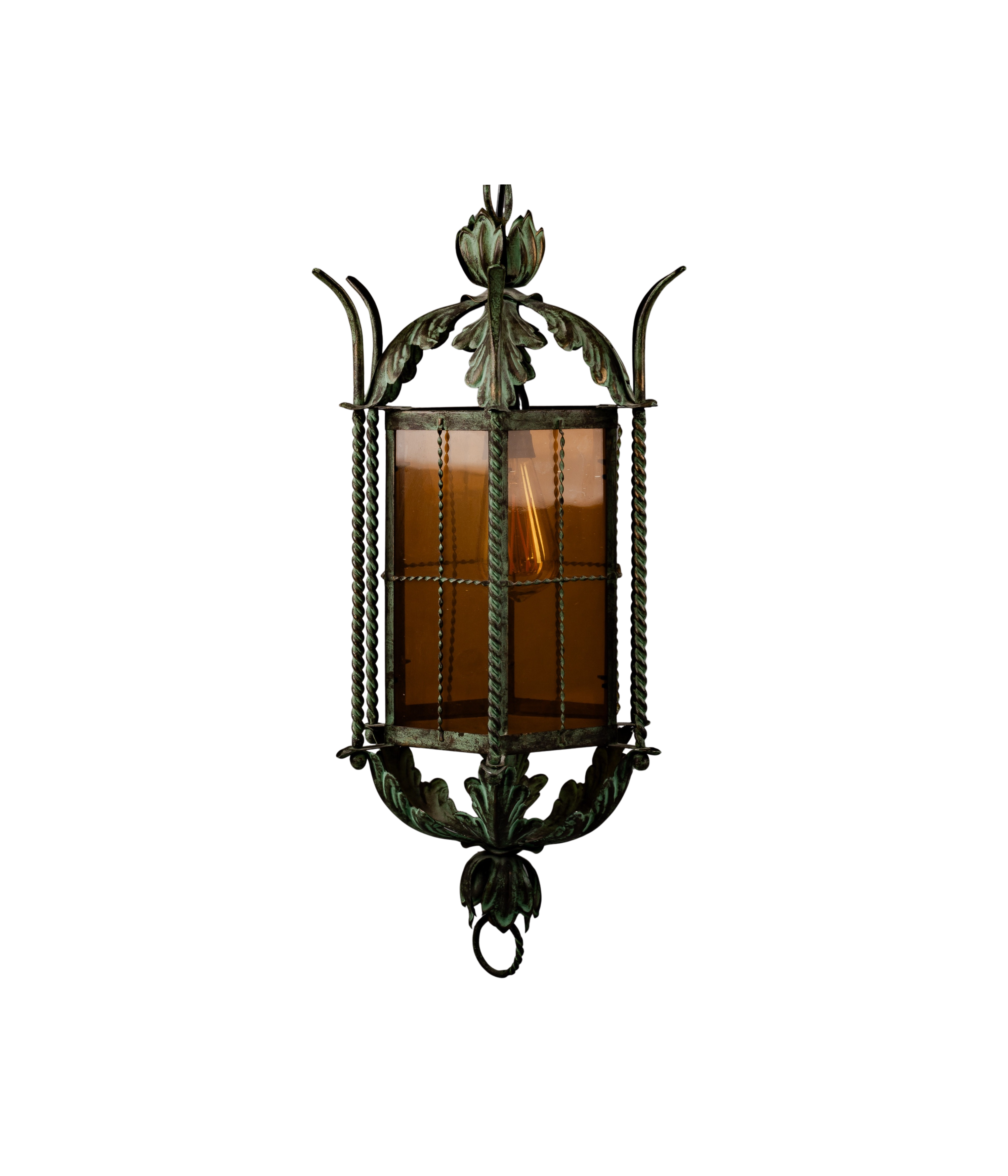 Finnish_Wrought_Iron_Lantern_Light_Attributed_to_Taidetakomo_Hakkarainen,_1930s
