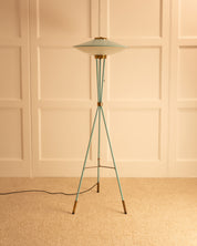 1950s_Floor_Lamp_by_Stilnovo_in_Blue_Green_Lacquer_and_Brass,_Italy