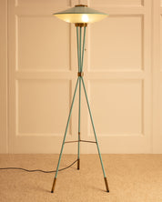 1950s_Floor_Lamp_by_Stilnovo_in_Blue_Green_Lacquer_and_Brass,_Italy
