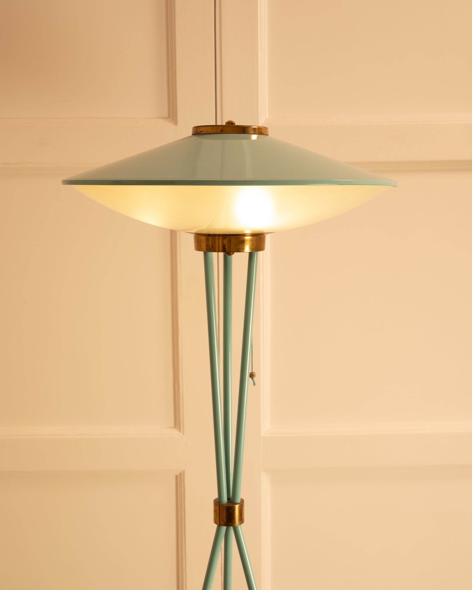 1950s_Floor_Lamp_by_Stilnovo_in_Blue_Green_Lacquer_and_Brass,_Italy
