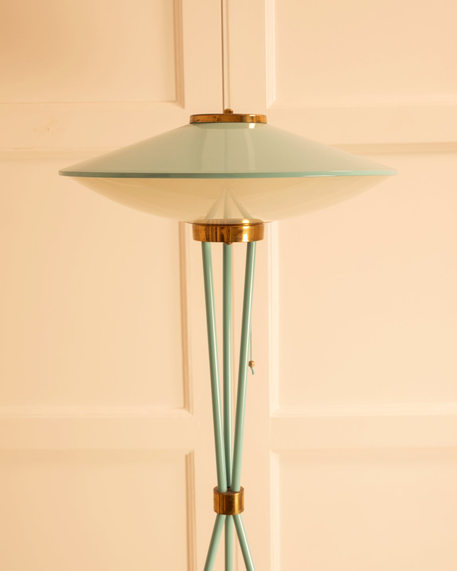1950s_Floor_Lamp_by_Stilnovo_in_Blue_Green_Lacquer_and_Brass,_Italy