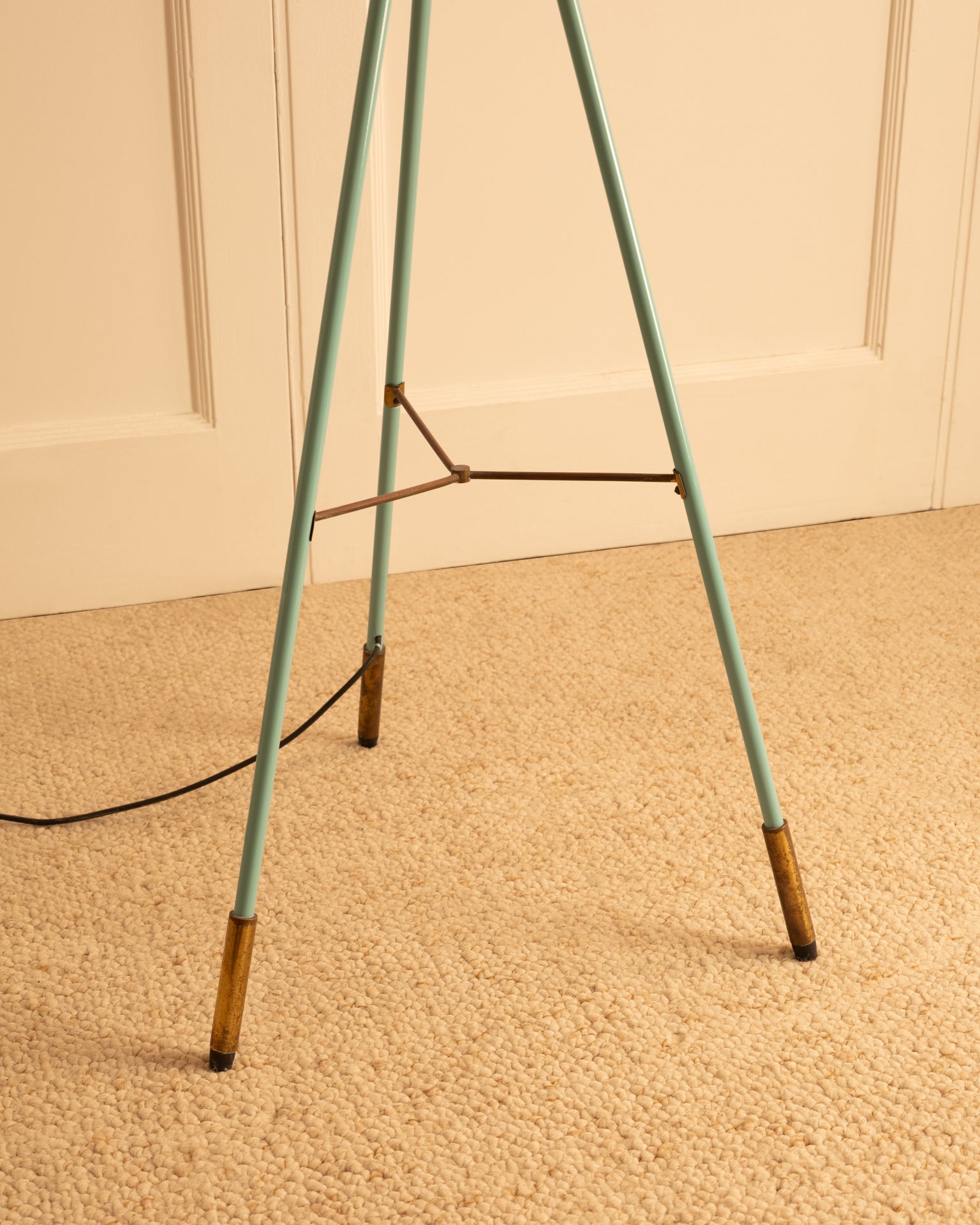 1950s_Floor_Lamp_by_Stilnovo_in_Blue_Green_Lacquer_and_Brass,_Italy