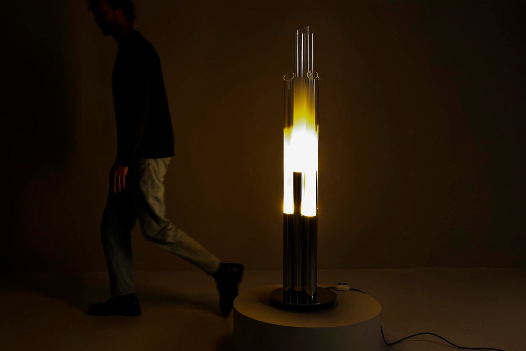 Floor_or_Table_Lamp_in_Chromed_Metal_and_Glass_by_Aldo_Nason_for_Mazzega,_Italy_1970s