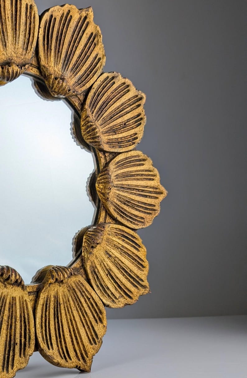 Floral_Sunburst_Mirror_in_Gilt_Wood_1950s