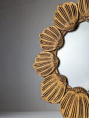 Floral_Sunburst_Mirror_in_Gilt_Wood_1950s
