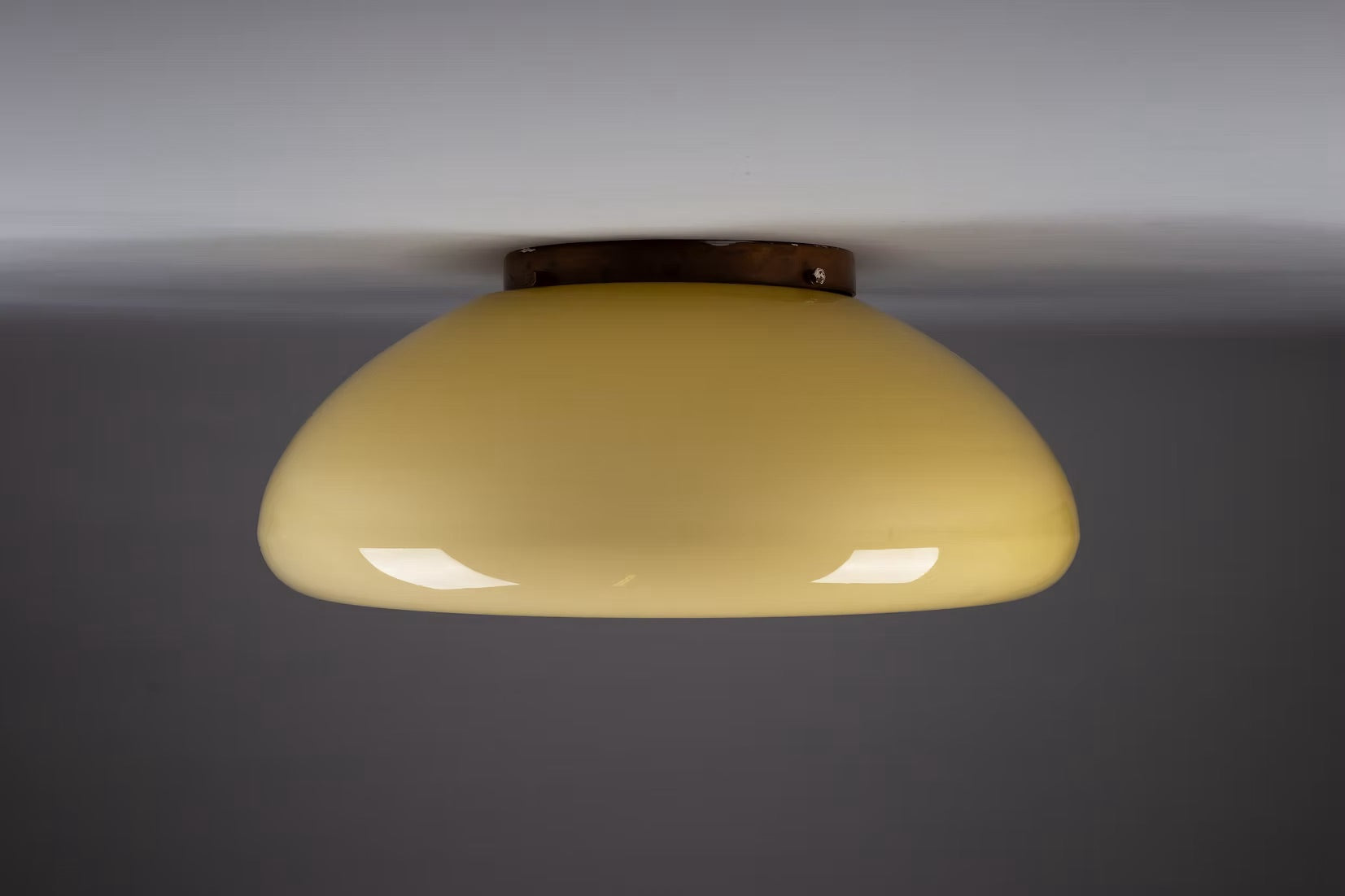 Flush_Mount_Gunnel_Nyman_Amber_Glass_Copper_1950s_Finland