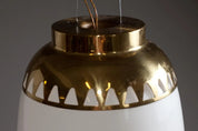 Flush_Mount_Lamp_Lisa_Johansson-Pape_Brass_Glass_ORNO_1950s_Finland