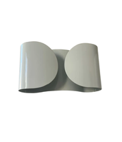 Foglio_Style_White_Metal_Wall_Sconce,_Italy_1970s–1980s