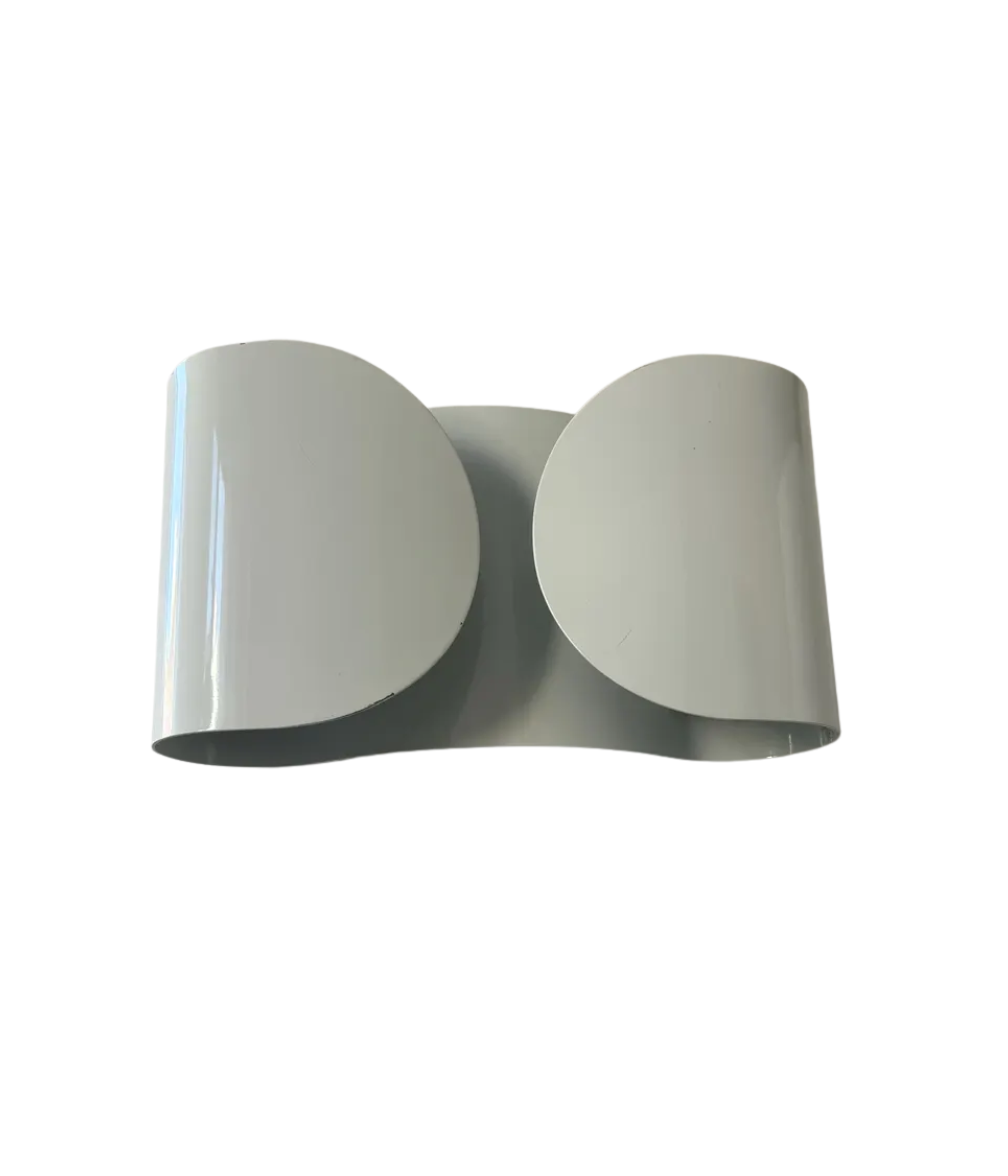 Foglio_Style_White_Metal_Wall_Sconce,_Italy_1970s–1980s