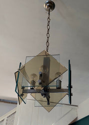 1970s_Fontana_Arte_Ceiling_Lamp_in_Amber_Crystal_Glass_and_Chrome,_Italy