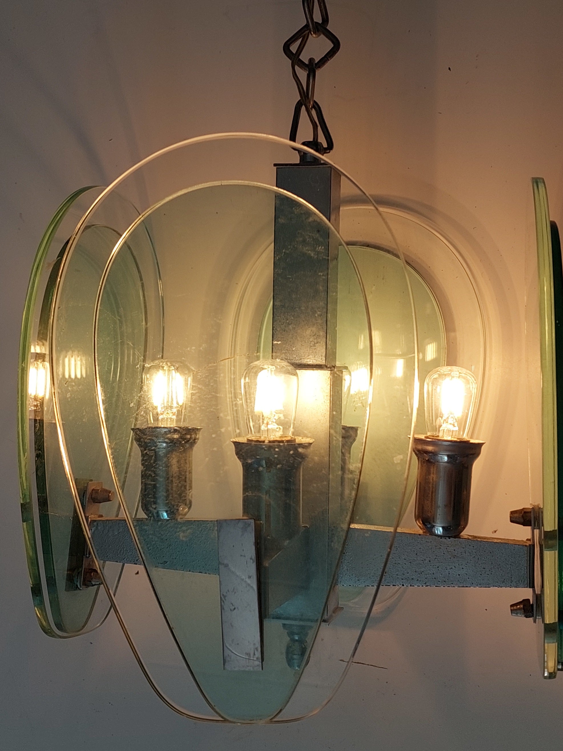 Fontana_Arte_Turquoise_Glass_Chandelier_in_Crystal_Glass_and_Chrome,_Italy_1970s