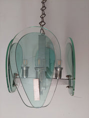Fontana_Arte_Turquoise_Glass_Chandelier_in_Crystal_Glass_and_Chrome,_Italy_1970s