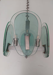 Fontana_Arte_Turquoise_Glass_Chandelier_in_Crystal_Glass_and_Chrome,_Italy_1970s